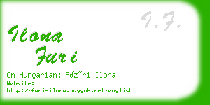 ilona furi business card